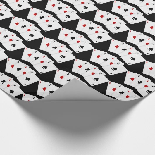 Spielkarten für Glücksspielpapier Geschenkpapier (Ecke)