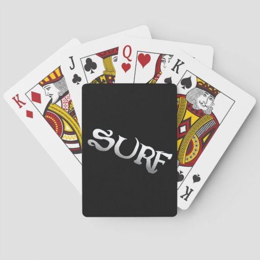 Spielkarten für schwarzen Poker surfen (Rückseite)