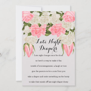 Spielkarten für späte Nächte Mitteilungskarte