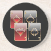 Spielkarten Getränkeuntersetzer (Vorne)