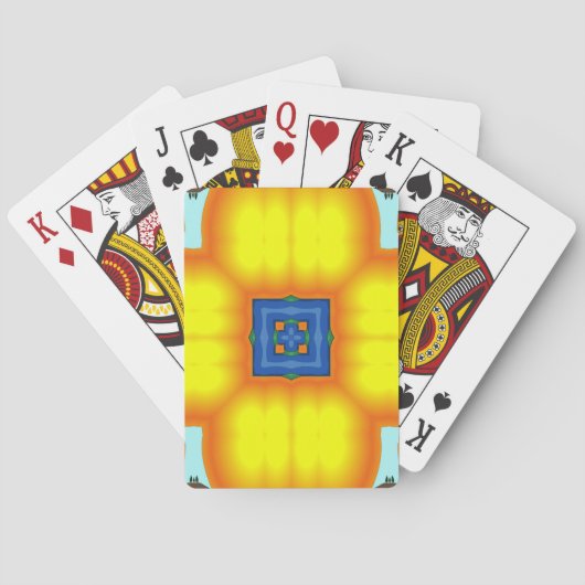 Spielkarten großen Blüten-Königs (Rückseite)