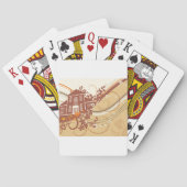 Spielkarten im Haus (Rückseite)