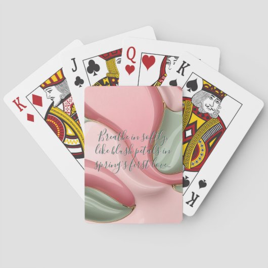 Spielkarten im stilvollen abstrakten Grafikdesign (Rückseite)