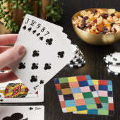 Spielkarten in funkigen Quadraten (In Situ)
