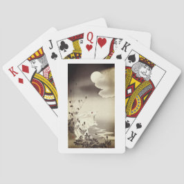 SPIELKARTEN JAPANISCHER RABBIT UND Mond