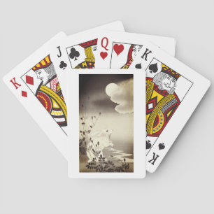 SPIELKARTEN JAPANISCHER RABBIT UND Mond
