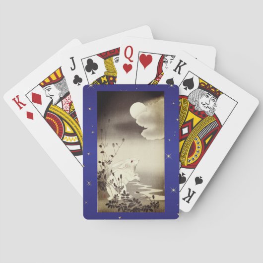 SPIELKARTEN JAPANISCHER RABBIT UND Mond (Rückseite)