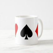 Spielkarten Karten Kartenspielen Diamant Club Hörs Kaffeetasse (VorderseiteRechts)