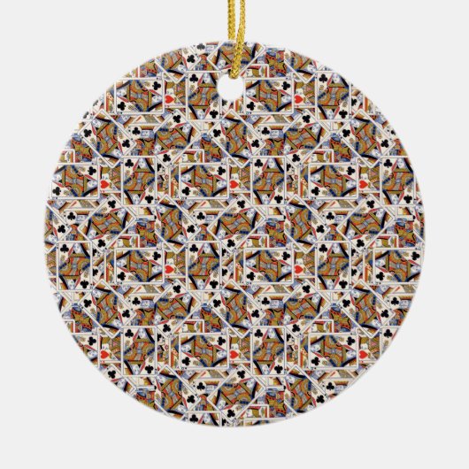 Spielkarten Keramik-Verzierung Keramik Ornament (Vorne)