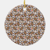 Spielkarten Keramik-Verzierung Keramik Ornament (Hinten)