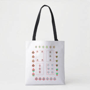 Spielkarten-Kunstmotive Tasche