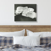 Spielkarten Leinwanddruck (Insitu (Schlafzimmer))