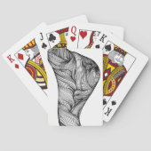 Spielkarten mit abstrakten Linien (Rückseite)