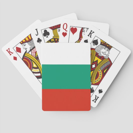 Spielkarten mit bulgarischer Flagge (Rückseite)