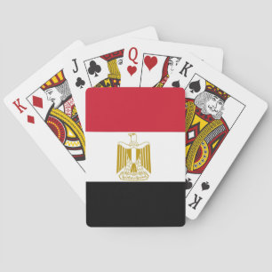 Spielkarten mit der Flagge Ägyptens