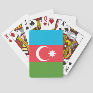 Spielkarten mit der Flagge Aserbaidschans