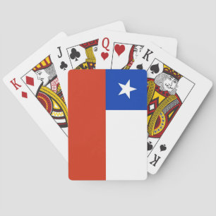 Spielkarten mit der Flagge Chiles