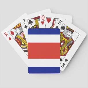 Spielkarten mit der Flagge Costa Ricas