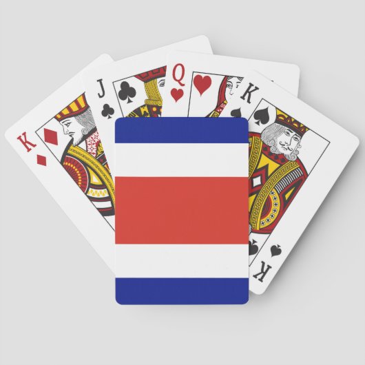 Spielkarten mit der Flagge Costa Ricas (Rückseite)