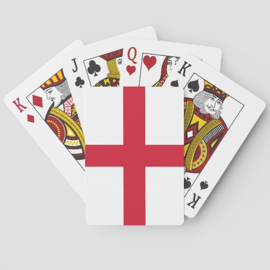 Spielkarten mit der Flagge Englands (Rückseite)