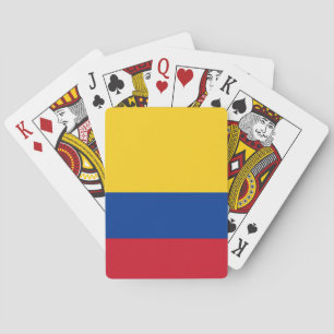Spielkarten mit der Flagge Kolumbiens