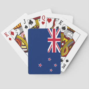 Spielkarten mit der Flagge Neuseelands