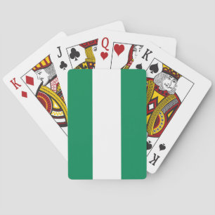 Spielkarten mit der Flagge Nigerias