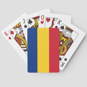 Spielkarten mit der Flagge Rumäniens