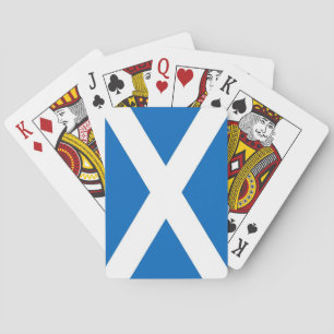 Spielkarten mit der Flagge Schottlands