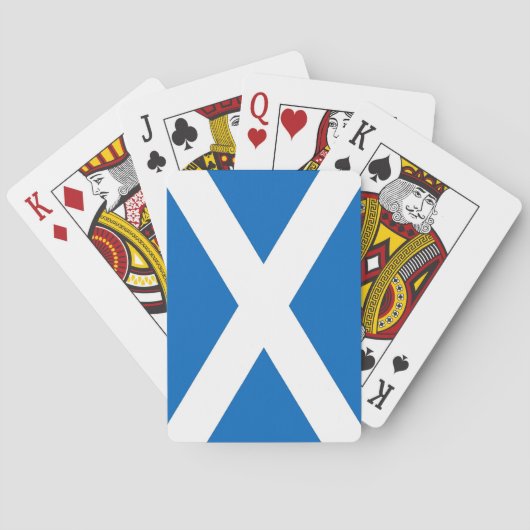 Spielkarten mit der Flagge Schottlands (Rückseite)
