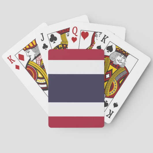Spielkarten mit der Flagge Thailands (Rückseite)