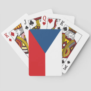 Spielkarten mit der Flagge Tschechiens