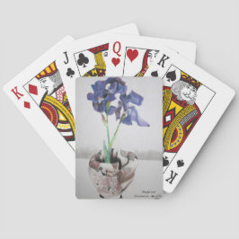 Spielkarten mit "lila Iris" durch ALarsenArtist