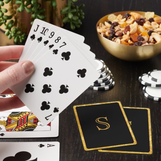 Spielkarten mit Monogramm (In Situ)