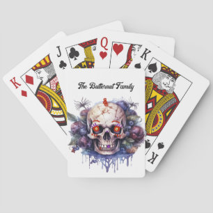 Spielkarten mit Skelett-Design