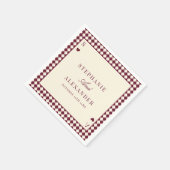 Spielkarten-Monogramm Altes Geld Benutzerdefiniert Serviette (Ecke)