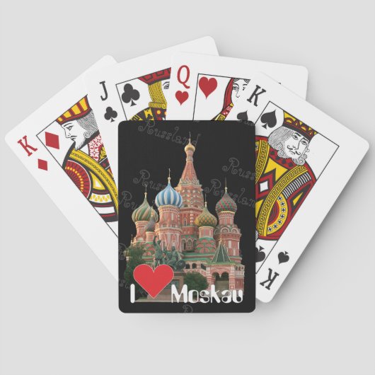 Spielkarten Moskau Russland (Rückseite)