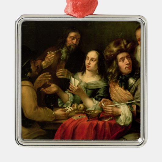 Spielkarten Ornament Aus Metall (Vorne)