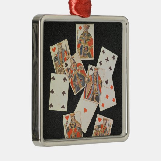 Spielkarten Ornament Aus Metall (Rechts)