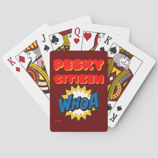Spielkarten "PESKY CITIZEN" (Rückseite)