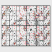 Spielkarten Poker Euchre Gift Wrap Geschenkpapier (Flach)