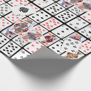 Spielkarten Poker Euchre Gift Wrap Geschenkpapier