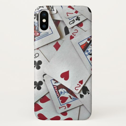 Spielkarten Poker Games Queen King Case-Mate iPhone Hülle (Rückseite)