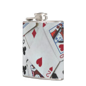 Spielkarten Poker Games Queen King Flachmann (Links)