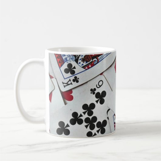 Spielkarten Poker Games Queen King Kaffeetasse (Links)