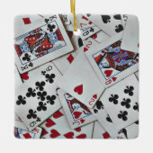 Spielkarten Poker Games Queen King Keramikornament (Vorderseite)