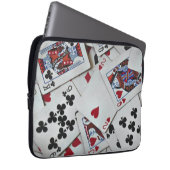 Spielkarten Poker Games Queen King Laptopschutzhülle (Vorne Rechts)