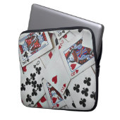 Spielkarten Poker Games Queen King Laptopschutzhülle (Vorderseite Links)