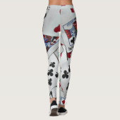 Spielkarten Poker Games Queen King Leggings (Rückseite)