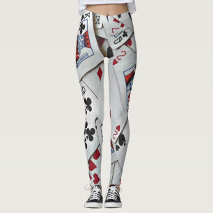 Spielkarten Poker Games Queen King Leggings